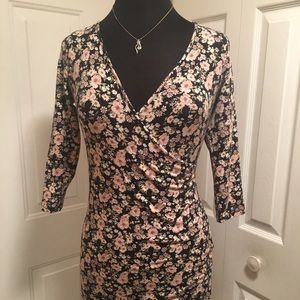 Forever 21 Floral long sleeve short dress